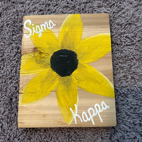 Sigma Kappa Flower Block - Picture 1 of 1
